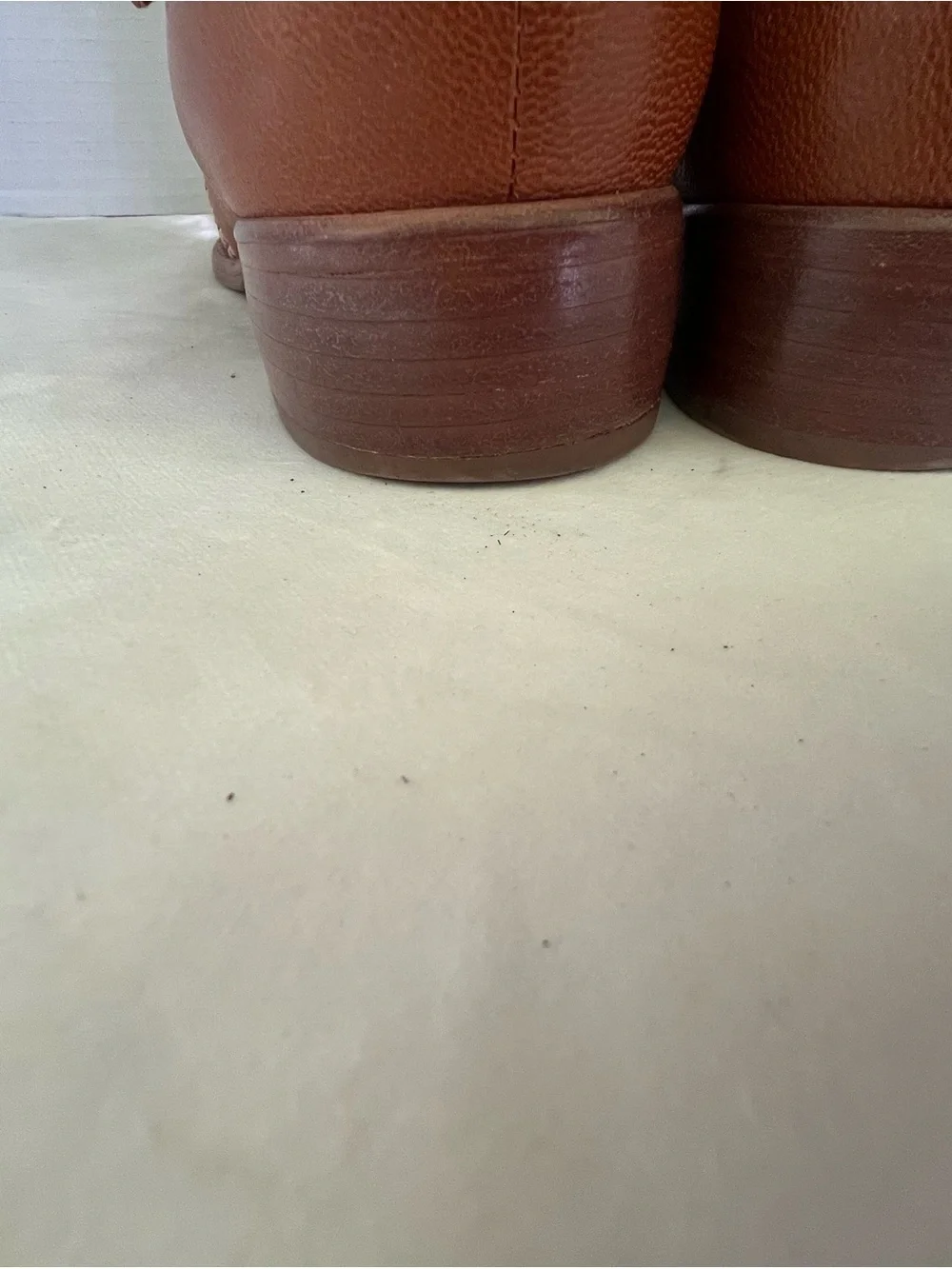 Women’s Corso Como  Tall Brown and Cream  canvas Buckle Riding Boots